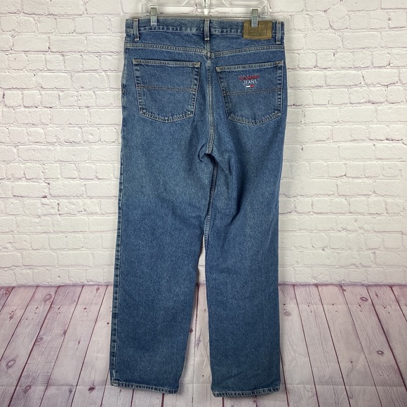 Vintage Men's Tommy Hilfiger Straight Blue Jeans Size: 34 x 32 - Picture 6 of 12